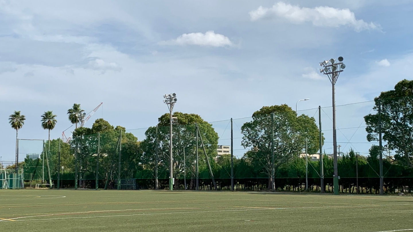 高師浜サッカー場　防球ネット